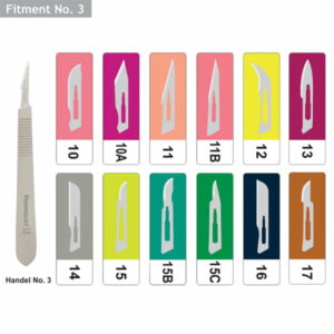 Scalpel handle (size 3 – COMPATIBLE WITH SCALPEL BLADE 15)