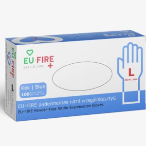 Premium nitrile rubber gloves blue (L)