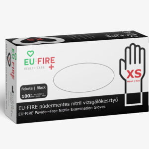 Rękawice z gumy nitrylowej Premium rozmiar XS Czarne