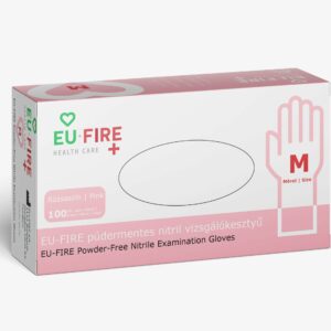 Premium nitrile rubber gloves, pink, M