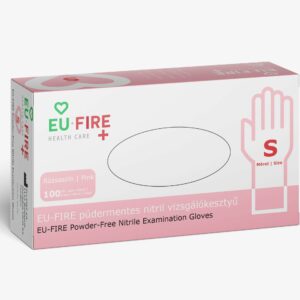 Premium nitrile rubber gloves, pink, S