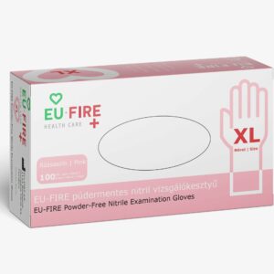Premium nitrile rubber gloves, pink, XL
