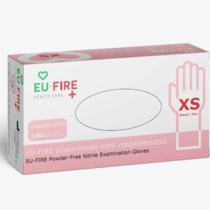 Premium nitrile rubber gloves, pink, XS