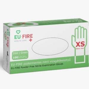 Premium nitrile rubber gloves, green, XS
