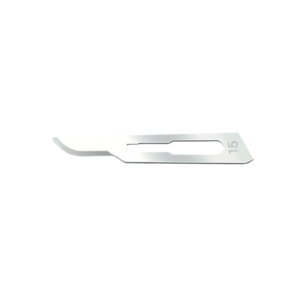 Scalpel blade (sterile, stainless, size: 15)